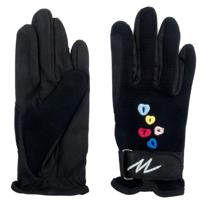 Mondoni Hearts handschoenen jr zwart maat:xl - thumbnail