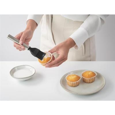 Brabantia Profile Bakborstel Siliconen/RVS Brabantia Profile Bakborstel Siliconen/RVS