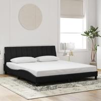 Bedframe zonder matras 180x200 cm fluweel zwart - thumbnail