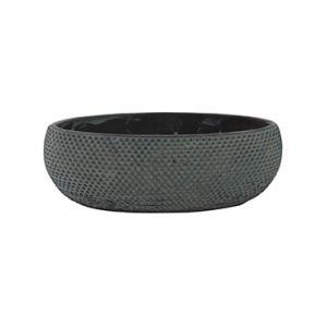 Boat fay blue gold bloempot binnen 33 cm ovaal