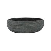 Boat fay blue gold bloempot binnen 33 cm ovaal - thumbnail