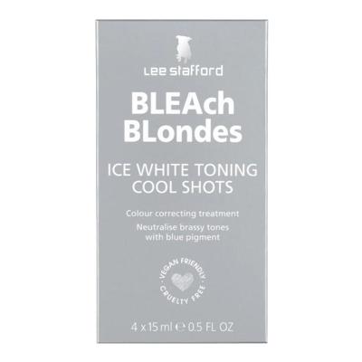 Lee Stafford Bleach Blondes Ice White Toning Cool Shots 4x15ml