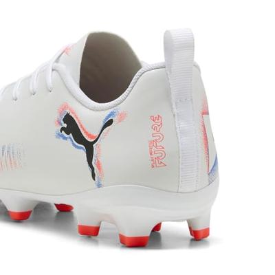 PUMA Future 8 Play Gras / Kunstgras Voetbalschoenen (MG) Kids Wit Felrood Blauw PUMA Future 8 Play Gras / Kunstgras Voetbalschoenen (MG) Kids Wit Felrood Blauw