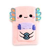 Adoramals Maddie de Axolotl Pluche Notitieboekje Buidel - thumbnail