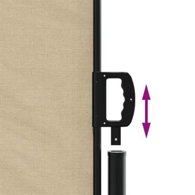 VidaXL Windscherm uittrekbaar 200x600 cm beige