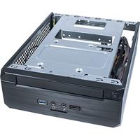 Inter-Tech itx mw-02 ii htpc behuizing (zwart | 1x usb-a | 1x usb-c) - thumbnail