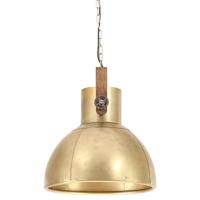 Hanglamp industrieel rond 25 W E27 40 cm messingkleurig - thumbnail