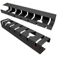 ROLINE kabelgoot, voor montage onder bureau (2 stuks), zwart - thumbnail