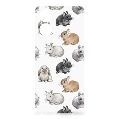 TPU Hoesje voor OPPO A17 Konijntjes TPU Hoesje voor OPPO A17 Konijntjes
