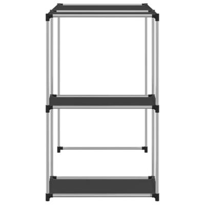 Opbergrek voor boven wasmachine 87x55x90,5 cm ijzer zwart - thumbnail