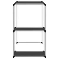 VidaXL Opbergrek voor boven wasmachine 87x55x90,5 cm ijzer zwart - thumbnail