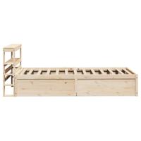 Bedframe met hoofdbord massief grenenhout 90x190 cm - thumbnail
