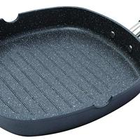 Barbecue Masterpro BGMP-3287-BK Aluminium Gehard aluminium Ø 28 cm 28 x 28 x 4,5 cm (4 Onderdelen) - thumbnail