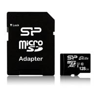 Silicon Power Micro SDHC Card Elite 128GB met Adapter - thumbnail