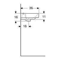 Geberit Smyle Fontein 45x36x16 cm Wit - thumbnail