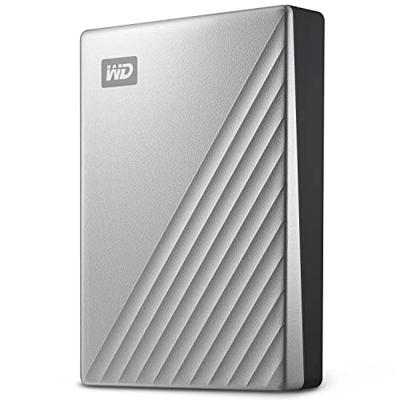 WD My Passport Ultra for Mac 4 TB Externe harde schijf (2,5 inch) USB-C Zilver WDBPMV0040BSL-WESN WD My Passport Ultra for Mac 4 TB Externe harde schijf (2,5 inch) USB-C Zilver WDBPMV0040BSL-WESN