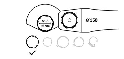 Bosch Accessoires Beschermkap, zonder afdekplaat 150 mm 1st - 1605510366
