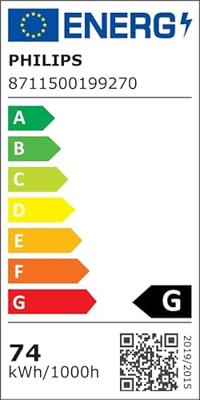 Signify 19927015 Halogeen metaaldamp 100 mm G12 73.2 W Energielabel: G (A - G) Neutraalwit Buis 1 stuk(s)