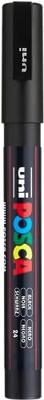 Uni-Posca Posca marker, afm pc-3m, lijndikte 0,9-1,3 mm, fijn, zwart, 1 stuk