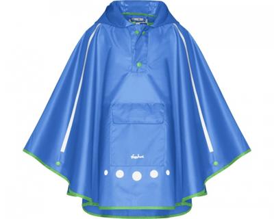 Playshoes regenponcho met tas Blauw-XL