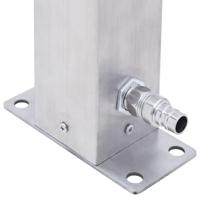 VidaXL Waterzuil vierkant 100 cm roestvrij staal - thumbnail