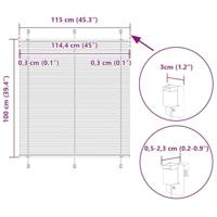 Pliss rolgordijn 115x100cm stofbreedte 114,4cm polyester blauw - thumbnail