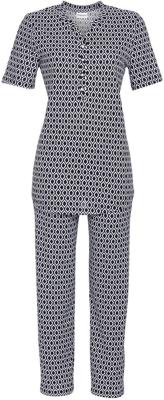 Katoenen Ringella pyjama nachtblauw
