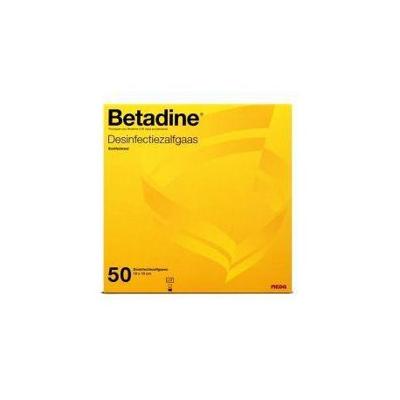 Betadine Desinfectie Zalfgaas 10x10cm Betadine Desinfectie Zalfgaas 10x10cm
