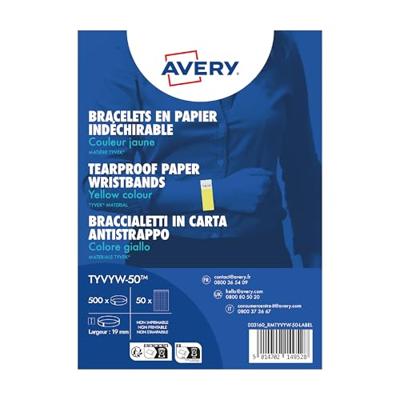 Avery-Zweckform TYVYW-50 Toegangsbandje (l x b) 256 mm x 19 mm kleefstrip 500 stuk(s) Avery-Zweckform TYVYW-50 Toegangsbandje (l x b) 256 mm x 19 mm kleefstrip 500 stuk(s)