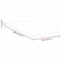 Matraspads Wit 90 x 200 cm 100% polyester jacquard stof - thumbnail