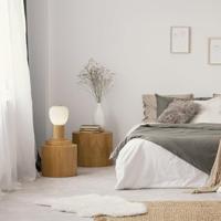 Searchlight Houten tafellampElla met wit glas - EU31410-1NA - thumbnail