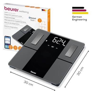 Beurer BF 500 Analyse-personenweegschaal Digitaal Weegbereik (max.): 180 kg Zwart Met Bluetooth Beurer BF 500 Analyse-personenweegschaal Digitaal Weegbereik (max.): 180 kg Zwart Met Bluetooth