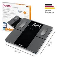 Beurer BF 500 Analyse-personenweegschaal Digitaal Weegbereik (max.): 180 kg Zwart Met Bluetooth - thumbnail
