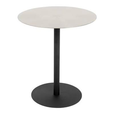Zuiver Ronde Bijzettafel 'Snow' Staal, 40cm, kleur Zilver