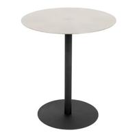 Zuiver Ronde Bijzettafel 'Snow' Staal, 40cm, kleur Zilver - thumbnail