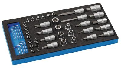Promat /tecwerk gereedschapsmodule | 46-delig 1/3-module | dopsleutel - 4000871250