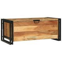 Salontafel with Drawer Bruin 90 x 50 x 38 cm Massief acaciahout - thumbnail