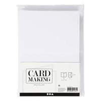 Creativ Company Kaarten en enveloppen wit, 50st. - thumbnail