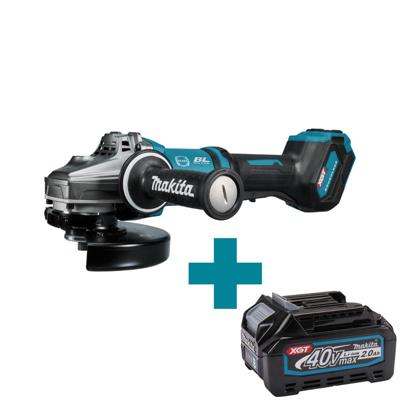 Makita GA037GZ04 | 40 V Max | Haakse slijper | 180 mm | Body | Zonder accu's & Laders | met veiligheidsschakelaar - GA037GZ04