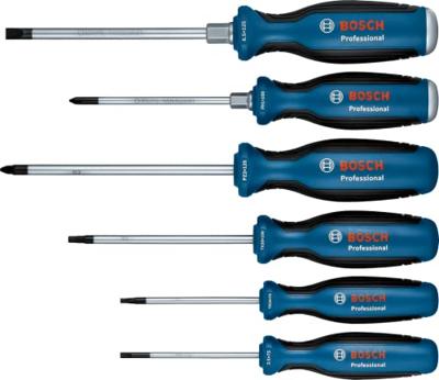 Bosch Professional Schroevendraaierset Elektronica, Werkplaats Kruiskop Phillips, Kruiskop Pozidriv, T-profiel, Plat