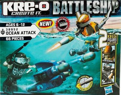 Hasbro kre-o battleship ocean attack Hasbro kre-o battleship ocean attack