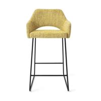 Jesper Home Yanai barkruk H65 Lemon Limes slide black - thumbnail