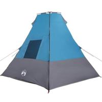 Tent met dak Anders Blauw en Zwart 383 x 338 x 217 cm Polyester - thumbnail