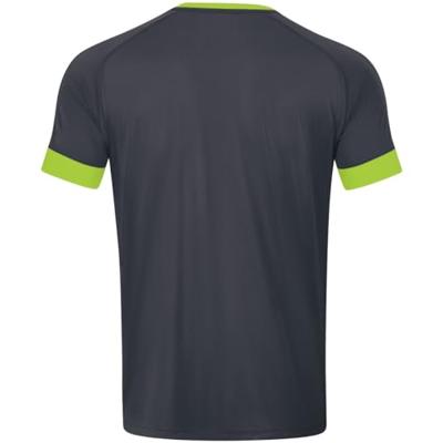 JAKO 4214 Shirt Celtic Melange Km - Antraciet/Lemon - S