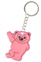 LG Imports sleutelhanger beer junior 6 cm rubber roze - thumbnail