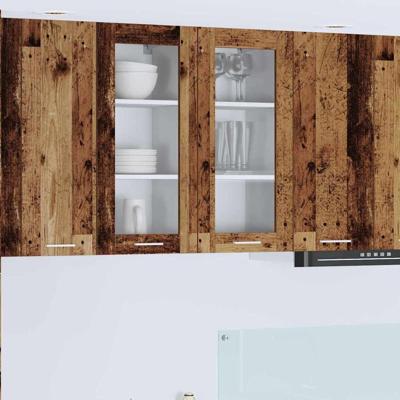 Hangkast met opslag 2 pcs Oudhout 40 x 31 x 80 cm Bewerkt hout