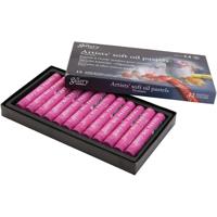 Gallery Oliepastel, L: 7 cm, d 11 mm, dikte 11 mm, purper, 12 stuk/ 1 doos - thumbnail