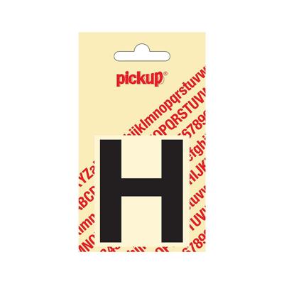 Deco letter h helvetica zwart 60 mm Pickup - Pickup
