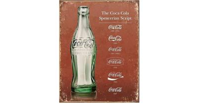 Metalen Retro Bord Coca Cola Script Heritage - Metalen Retro Bord Coca Cola Script Heritage Metalen Retro Bord Coca Cola Script Heritage - Metalen Retro Bord Coca Cola Script Heritage