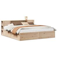 Bedframe zonder matras massief grenenhout 200x200 cm - thumbnail